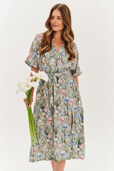 Iris Fields midi dress